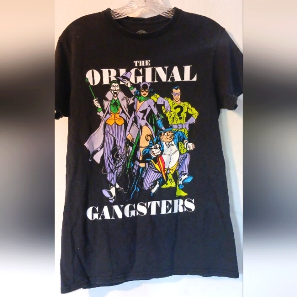 Batman DC Comics Original Gangsters Black‎ Crewneck Shirt sz. SMALL